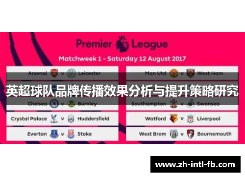 英超球队品牌传播效果分析与提升策略研究