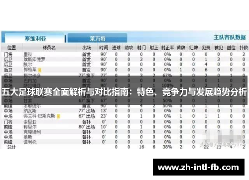 五大足球联赛全面解析与对比指南：特色、竞争力与发展趋势分析